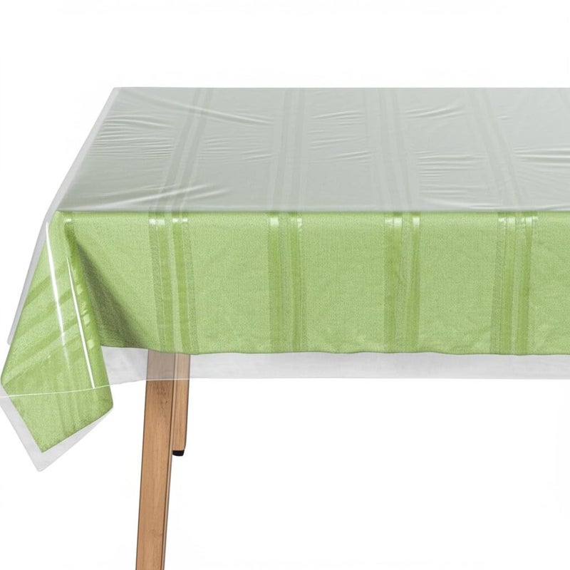 BNYD Clear Plastic Tablecloth Protector, Table Cloth Vinyl (60" x 108") - Image 2